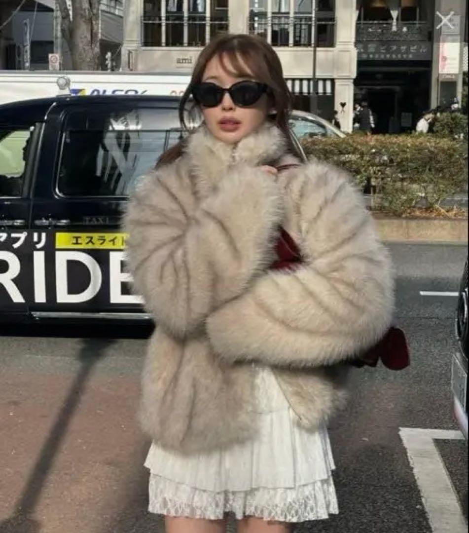 PAY CASSIN ダブルジップファーブルゾン Fサイズ