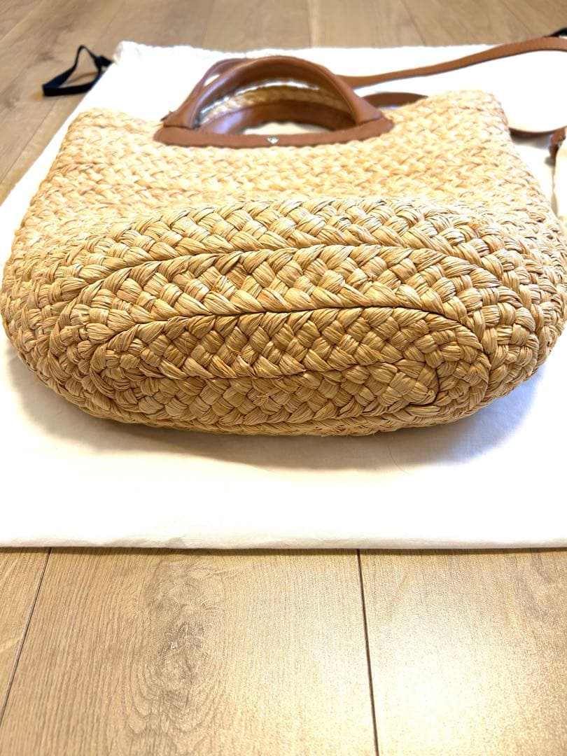 mizuki様【ヘレンカミンスキー】かごバッグ2way A4 ラフィア レザー