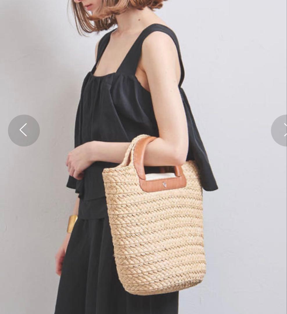 mizuki様【ヘレンカミンスキー】かごバッグ2way A4 ラフィア レザー