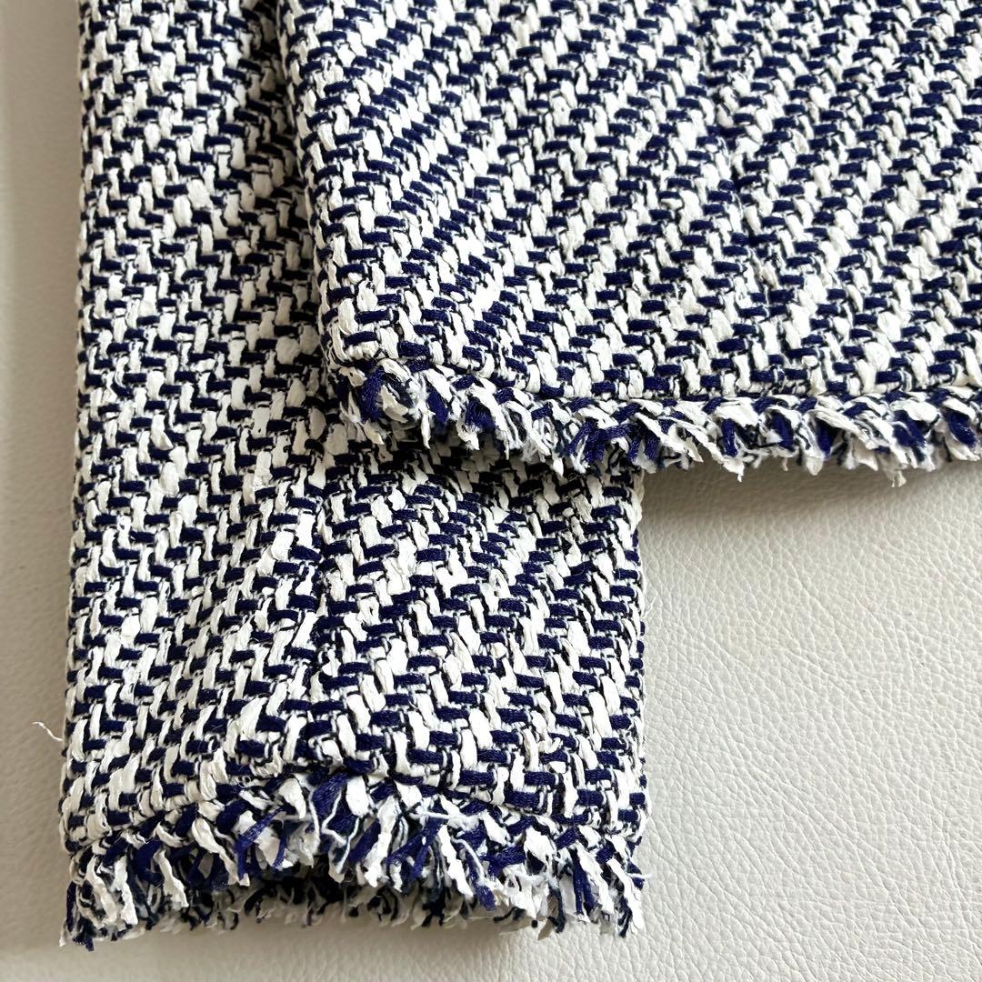 ◆未使用級◆トゥモローランド◆リントン社ツイードノーカラージャケット◆S