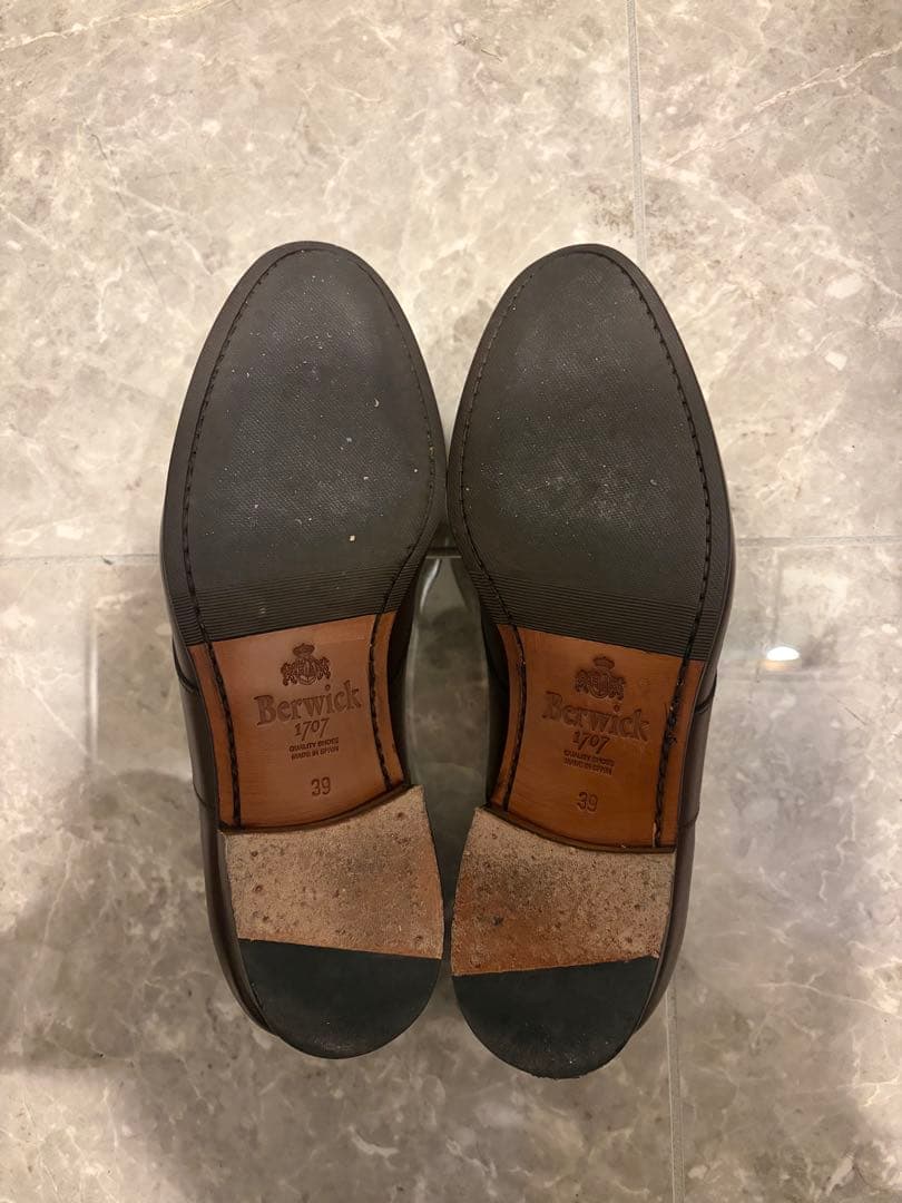 Berwick バーウィック ローファー 39 4952 ブラウン