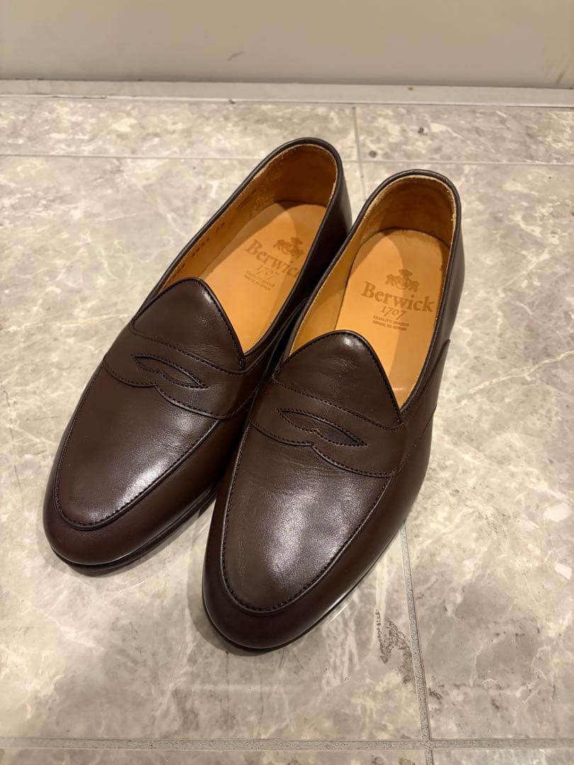 Berwick バーウィック ローファー 39 4952 ブラウン