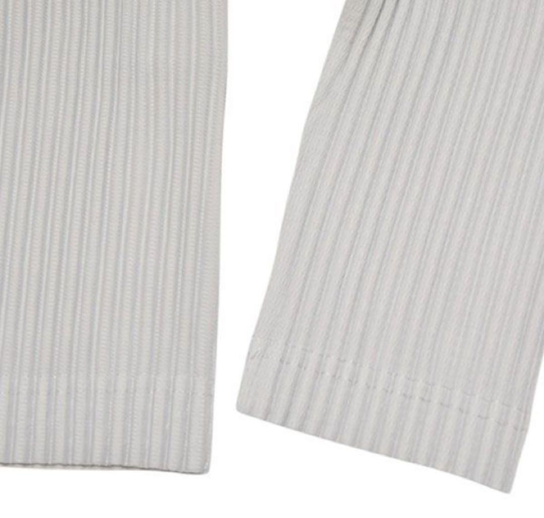 HOMMEPLISSE プリーツ長袖カットソー