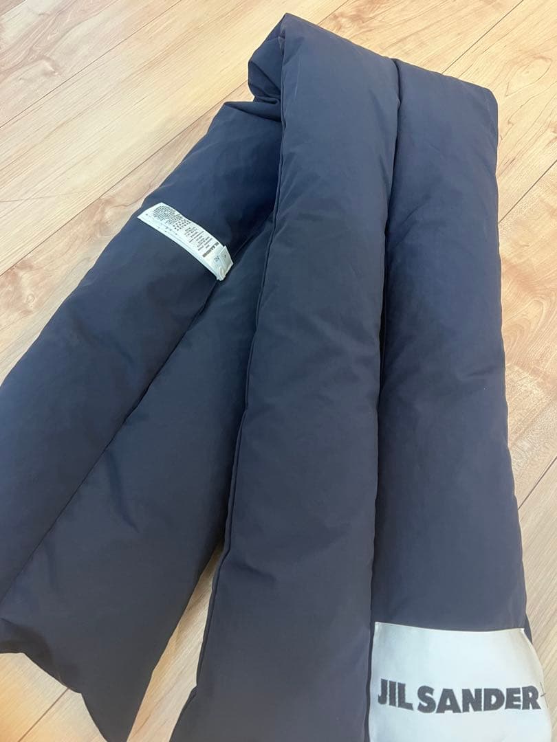 JIL SANDER ネイビー ダウン マフラー