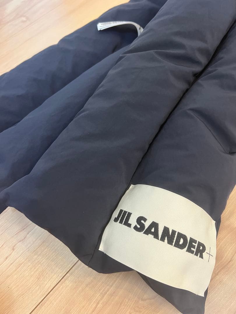 JIL SANDER ネイビー ダウン マフラー