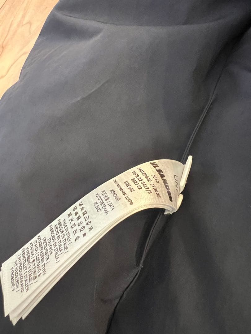 JIL SANDER ネイビー ダウン マフラー