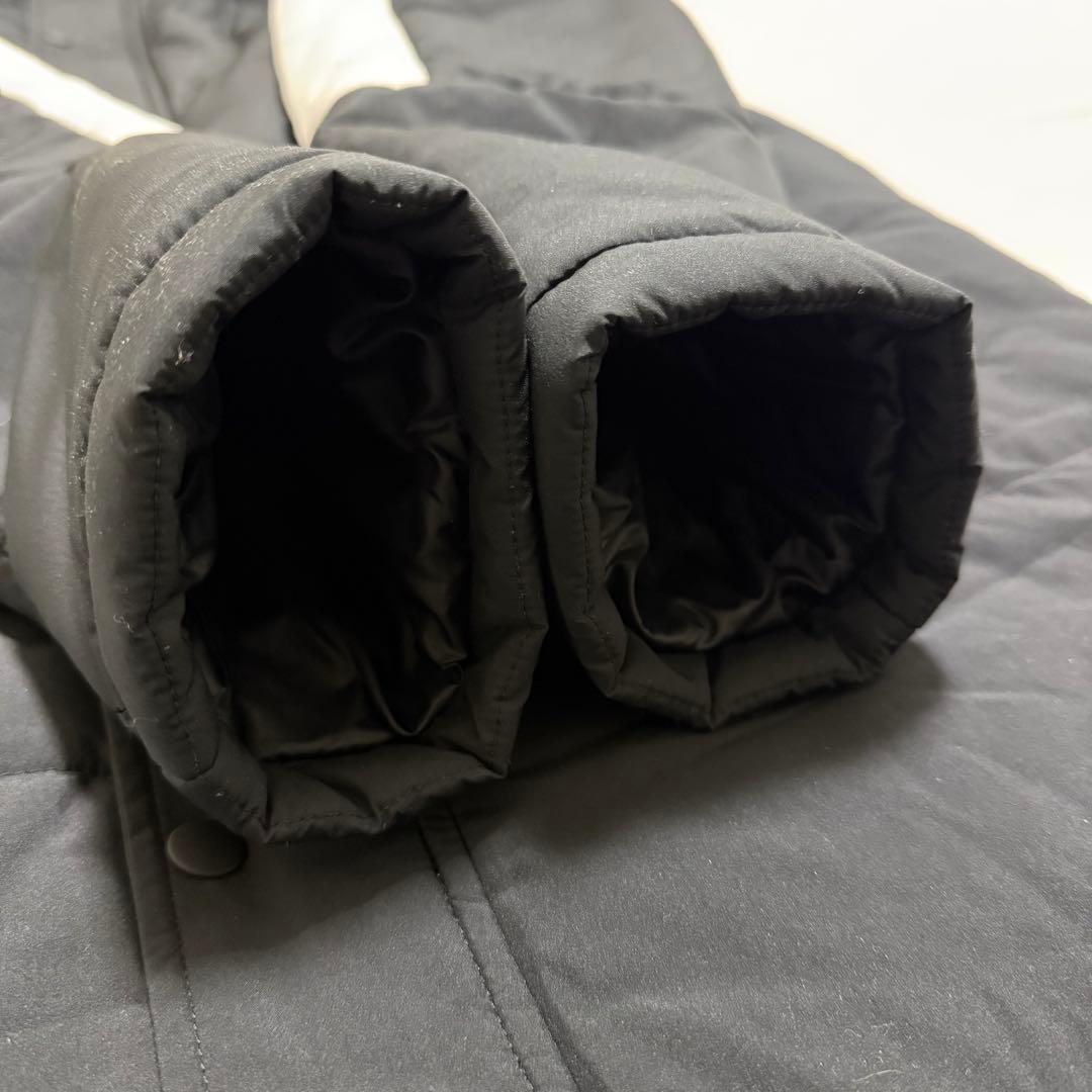 【美品】New Balance ベンチコート 黒 白　防寒 ニューバランス L