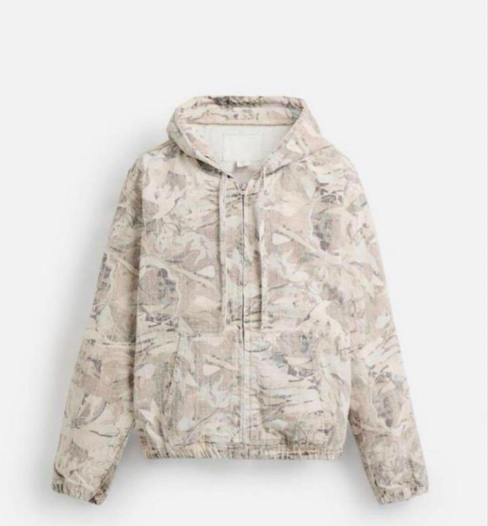 ZARA ザラ 抽象柄デニムジャケット L　完売品