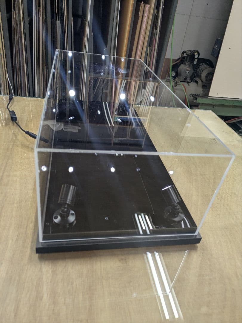 たまねこ様　アクリルショーケース　透明5面体