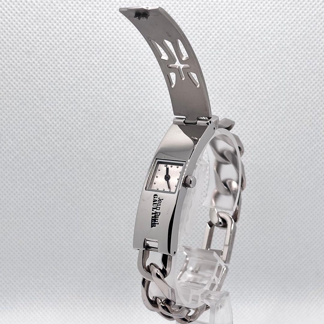 箱付き ジャンポールゴルチェ バングルウォッチ レディース 稼働品 新品電池