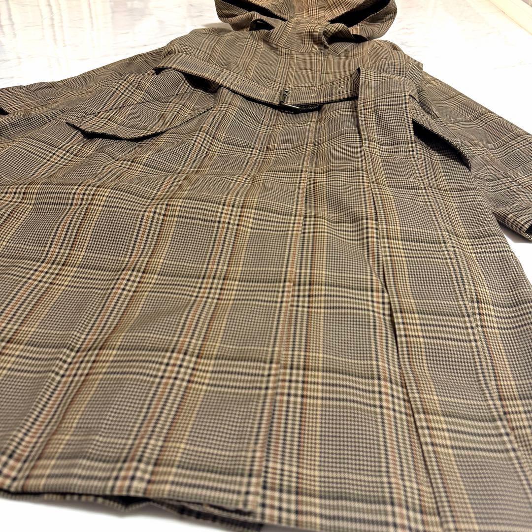 【未使用】完売品✨️アルアバイル ライナー付き チェック フード コート 3way