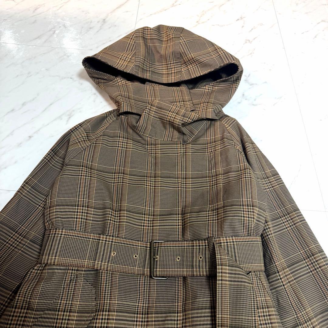 【未使用】完売品✨️アルアバイル ライナー付き チェック フード コート 3way