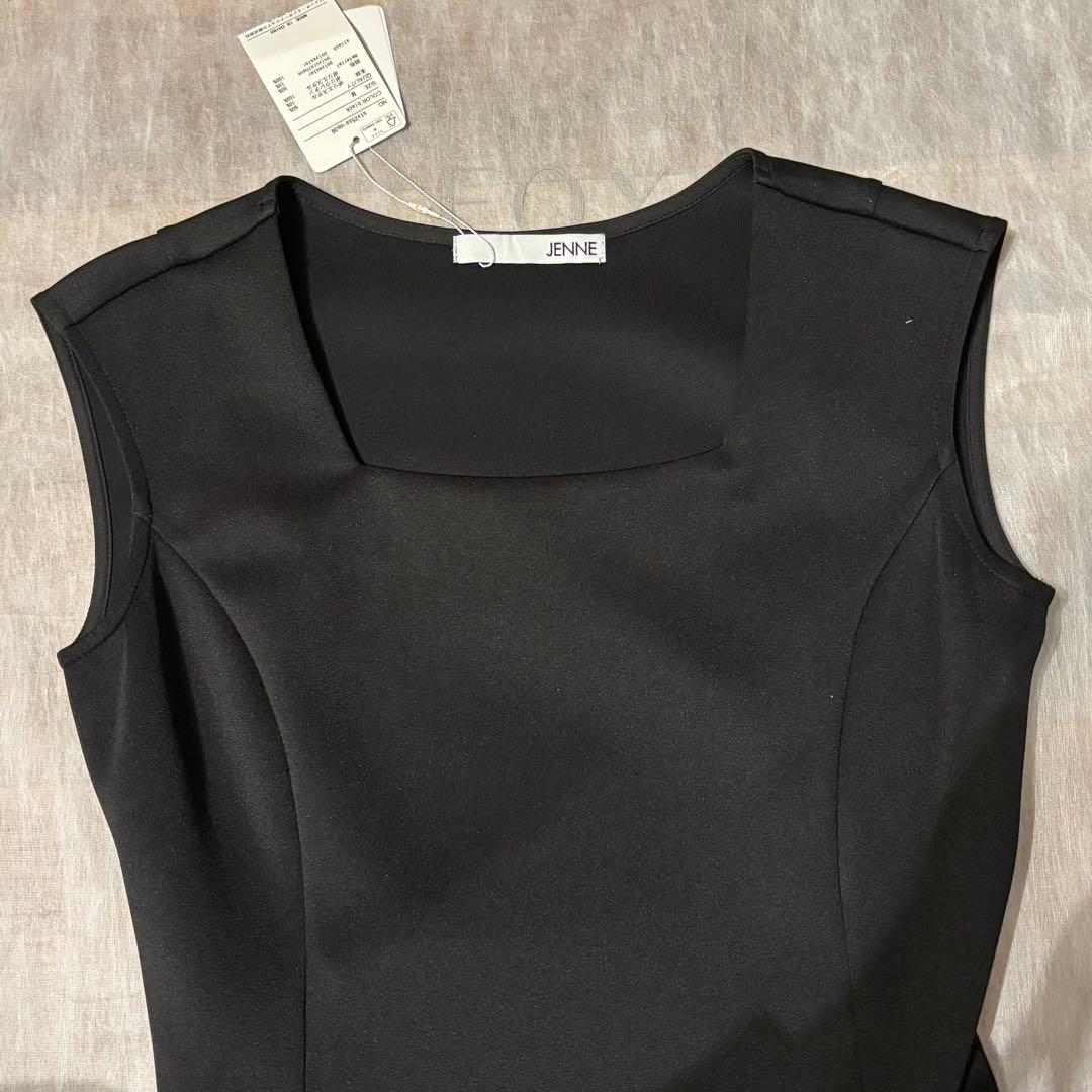 R【未使用】JENNE マーメイドカットソーワンピース Mサイズ ブラック