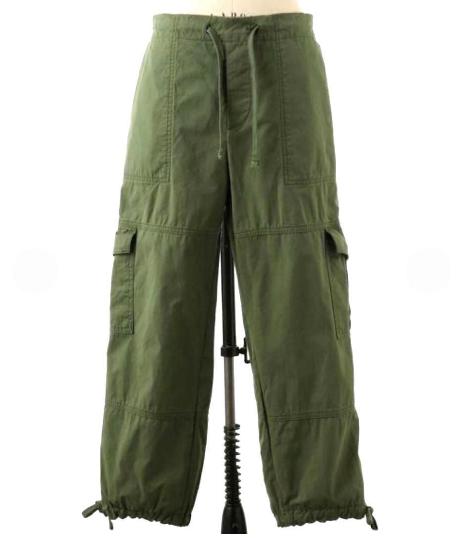 Drawer ドゥロワー　カーゴパンツ カーキ 38 ウエストゴム 日本製
