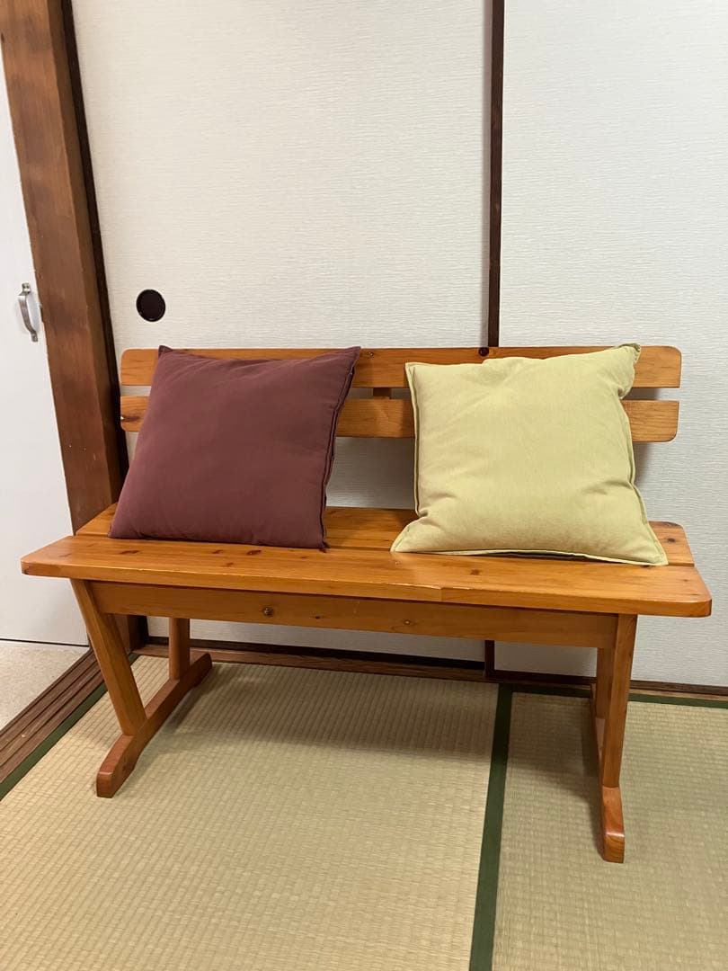 【販売終了間近】天然木パイン材　北欧風ベンチ長椅子　【最終価格】購入はお早目に‼️