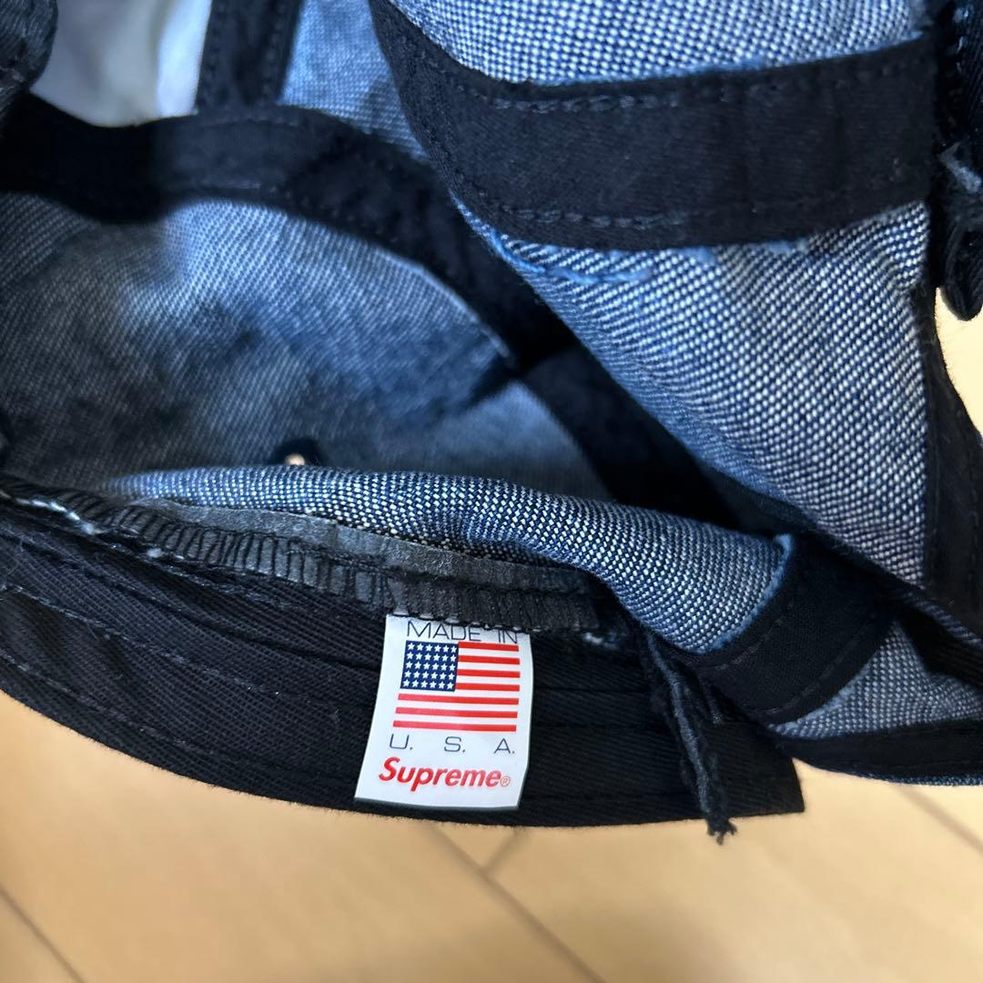 Supreme デニムキャップ バックストラップ付き