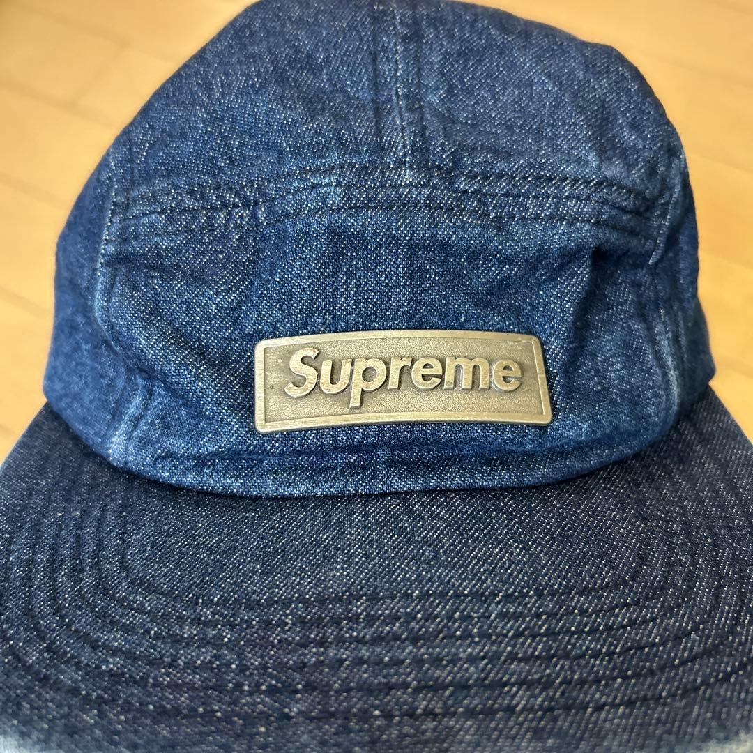 Supreme デニムキャップ バックストラップ付き