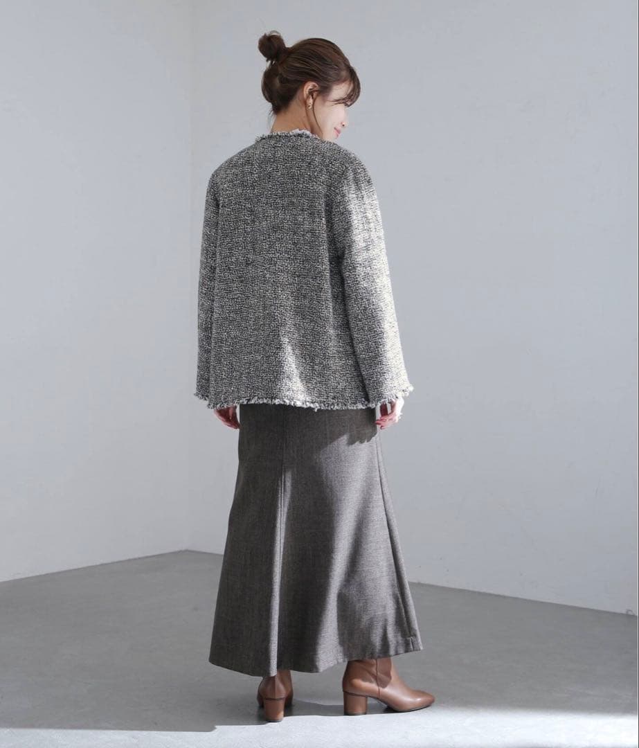 LaTotalite ラトータリテ ウールツィードジャケット