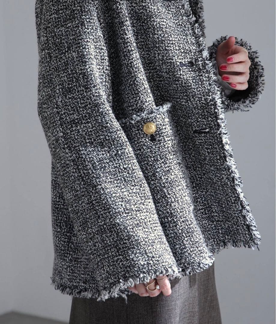 LaTotalite ラトータリテ ウールツィードジャケット