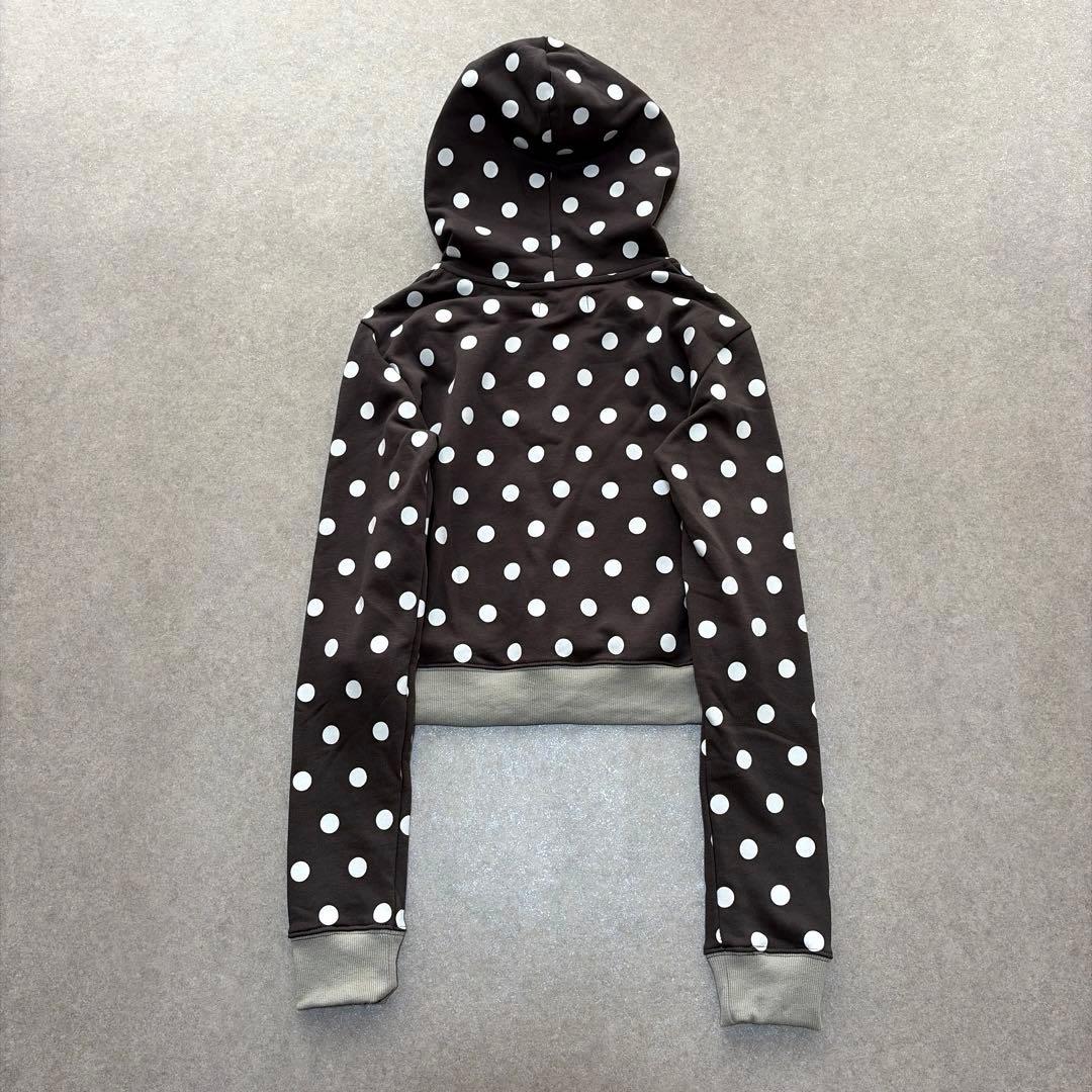 aeae♡WEB AEAE WEB LOGO CROP HOOD ZIP UP