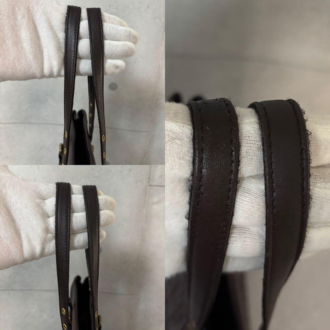 ［美品］BOTTEGAVENETA イントレチャート トートバッグ ゴールド金具