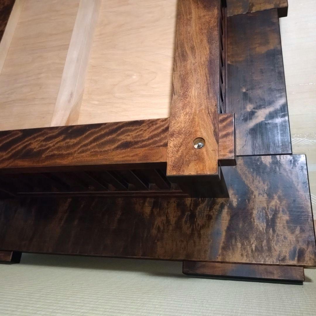 囲炉裏テーブル　囲炉裏付き座卓　民芸調　アンティーク　古民家　旅館　天然木