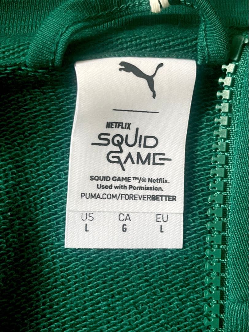 【入手困難】PUMA × イカゲーム 公式コラボ ジャージ セットアップ L