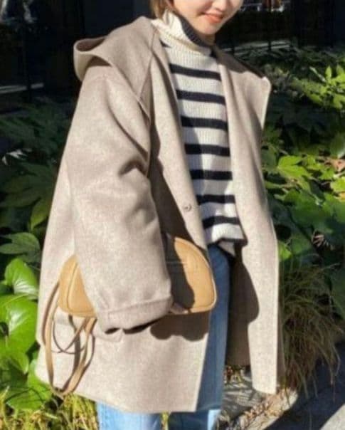 ロクさま スローブイエナ ハミルトンダブルフェイスフードコート ウールリバー