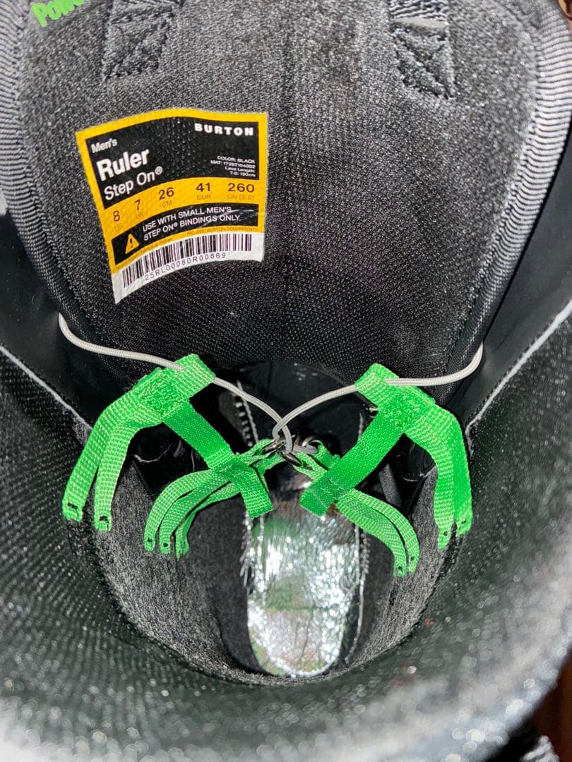 美品　使用3時間✖︎8日バートンステップオン　26cm バインSサイズ　保証書完備