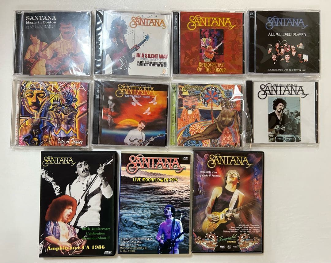 Santana サンタナ　CD81枚・DVD3枚　コレクターズアイテム