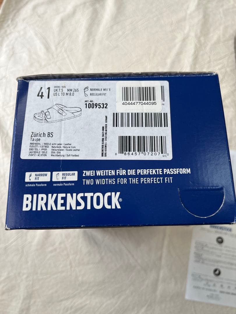BIRKENSTOCK ビルケンシュトック　チューリッヒ　26.5