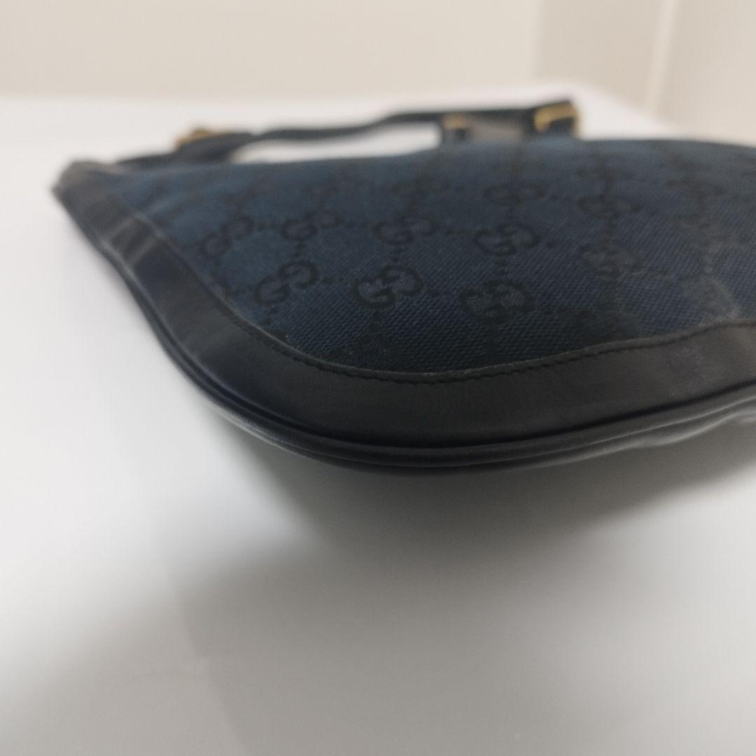 美品☆　グッチ　ジャッキー　ワンショルダーバッグ GGキャンバス　レザー
