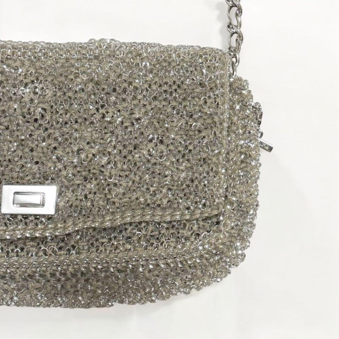 アンテプリマ　ルッケットⅡ ミディアム カーキシルバー　ショルダーバッグ