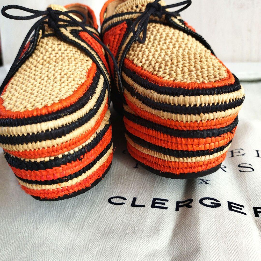 ガブリエラ・ハースト×クレジュリー*ヘスターラフィアプラットフォームサンダル