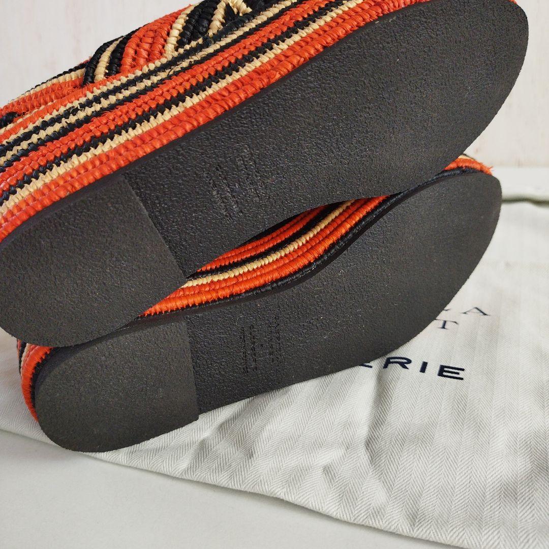 ガブリエラ・ハースト×クレジュリー*ヘスターラフィアプラットフォームサンダル