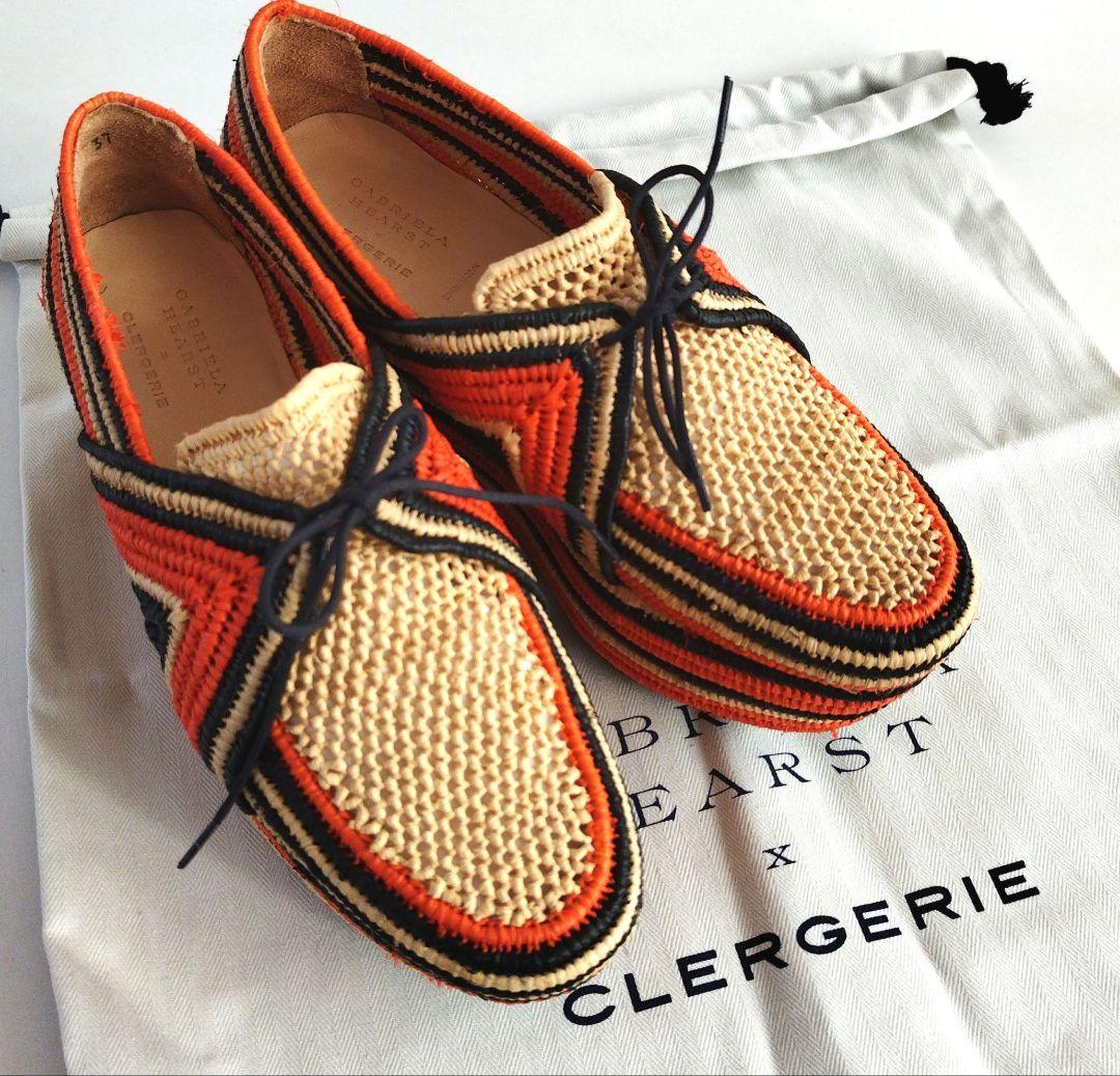 ガブリエラ・ハースト×クレジュリー*ヘスターラフィアプラットフォームサンダル