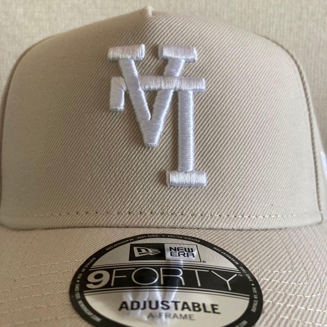 【海外限定】ニューエラ ロサンゼルスドジャース9FORTY Aフレーム ベージュ