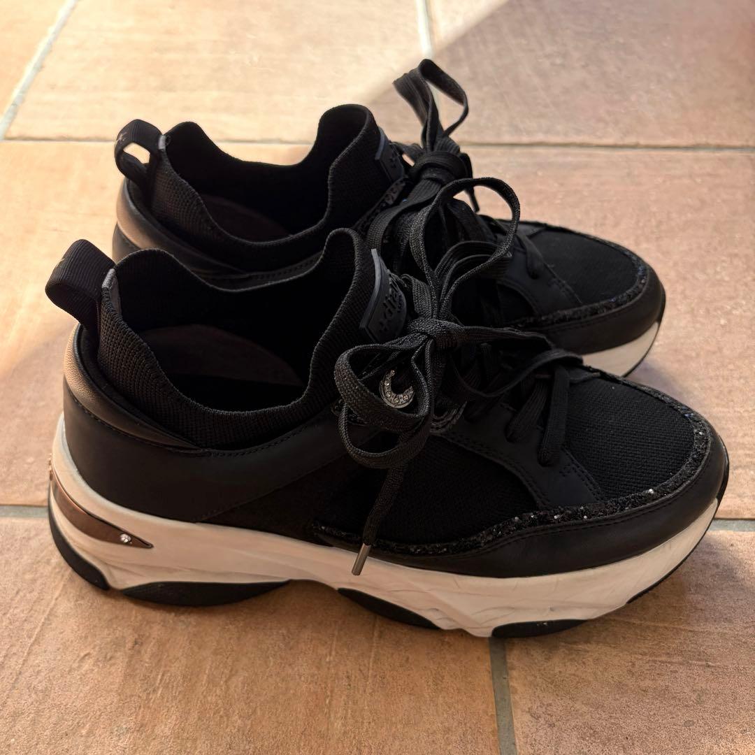 +diana リサイクルニットコンビスニーカー 撥水加工 24.5cm