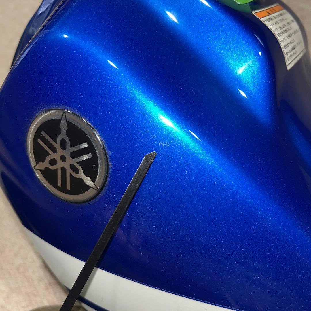 田*周様 TW　純正　ガソリン　タンク　ブルー　ホワイトストライプ　凹み無し　コ