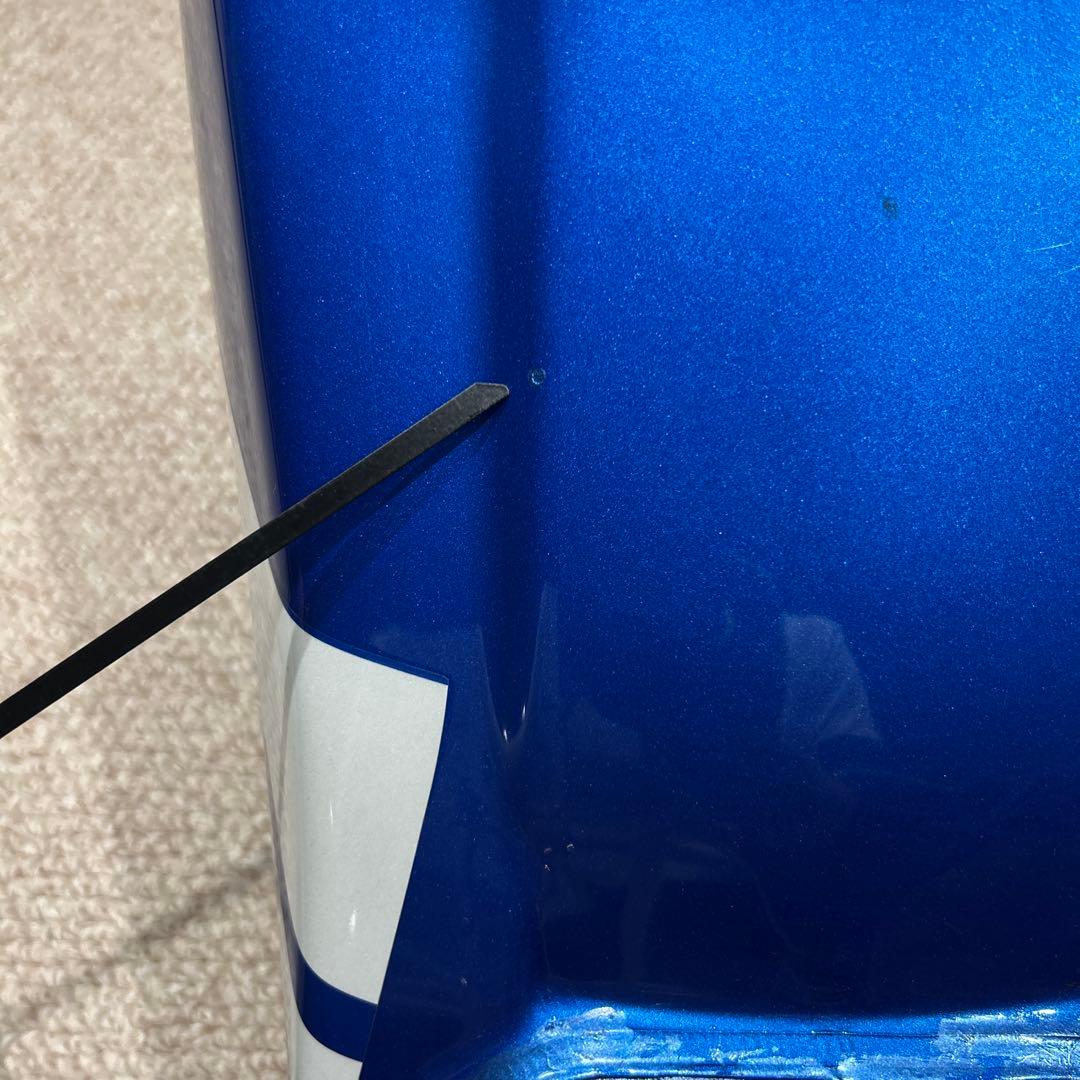 田*周様 TW　純正　ガソリン　タンク　ブルー　ホワイトストライプ　凹み無し　コ