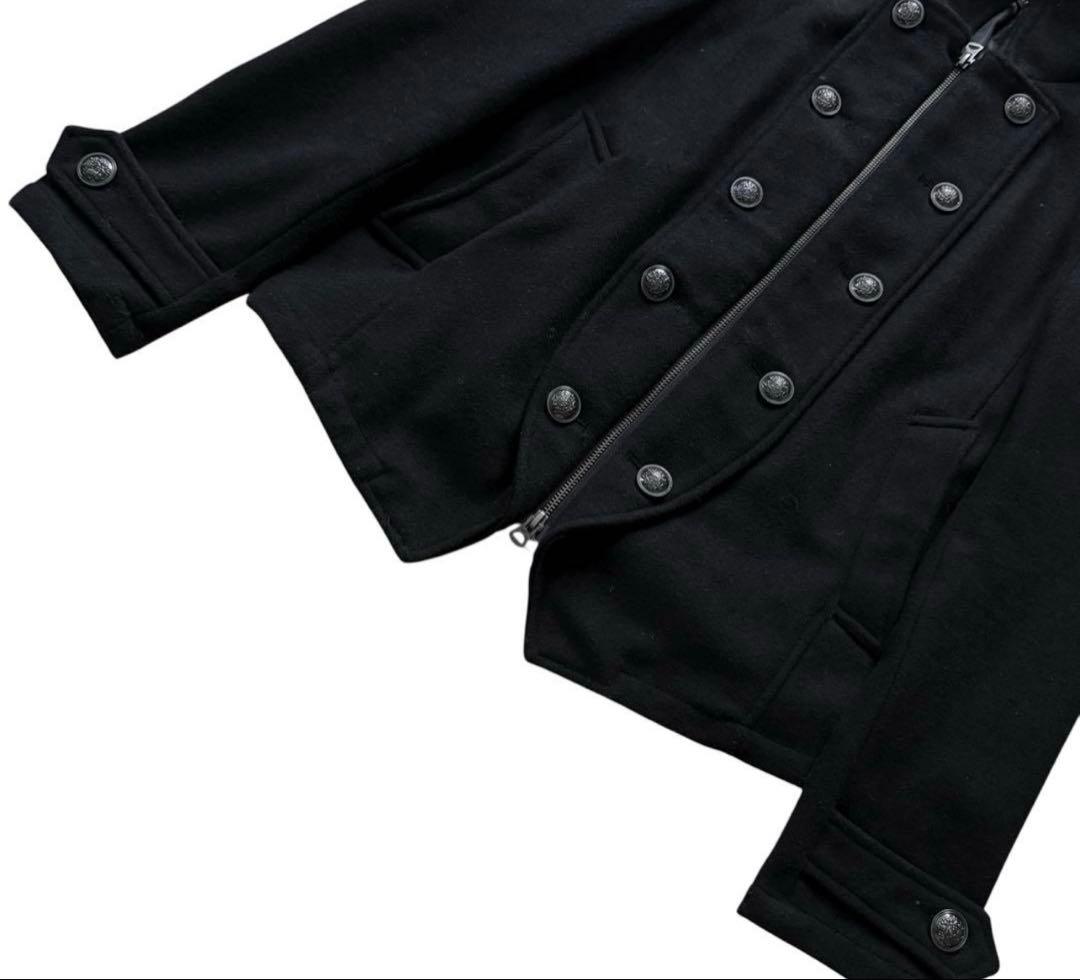 CIVARIZE ナポレオンジャケット ウール ダブルボタン 黒 46 Y2K