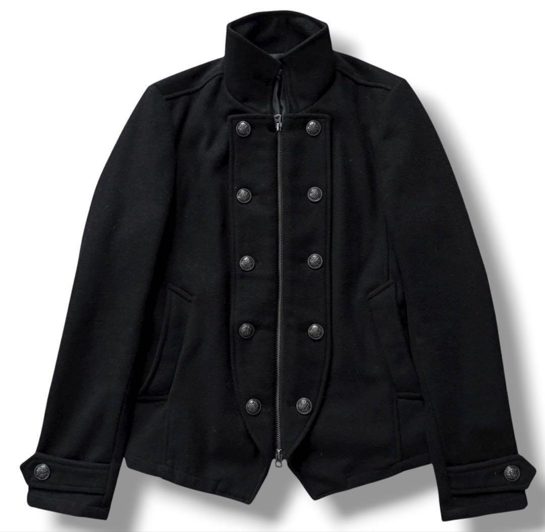 CIVARIZE ナポレオンジャケット ウール ダブルボタン 黒 46 Y2K