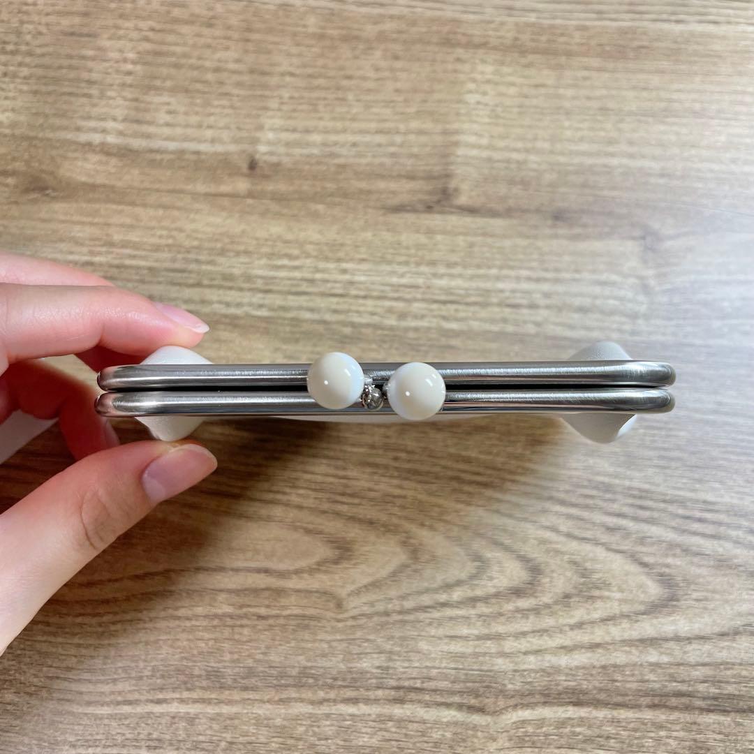 agnes b. オフホワイト(アイボリー系)がま口ケース