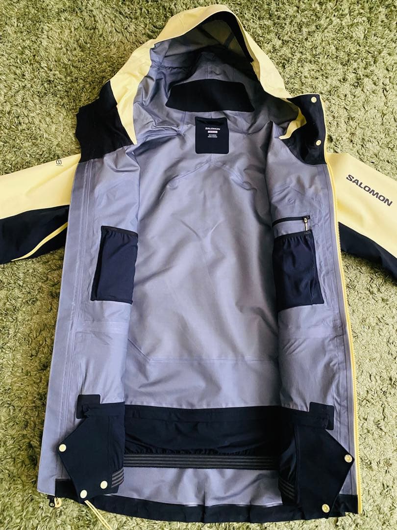 SALOMON ゴアテックス ジャケット イエロー/ブラック