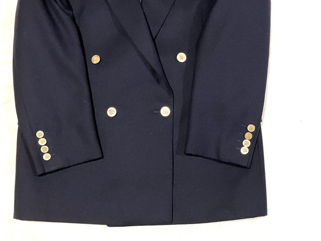 美品 バーバリーBurberrys ジャケットダブル　金ボタン ネイビー
