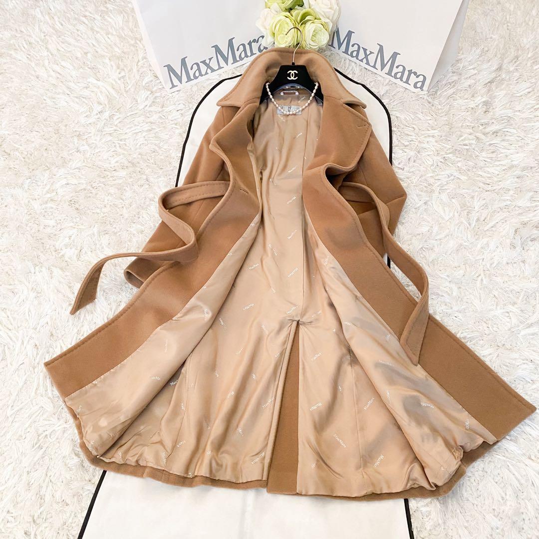 ★美品★MaxMara マックスマーラ ヴァージンウール ラップコート★