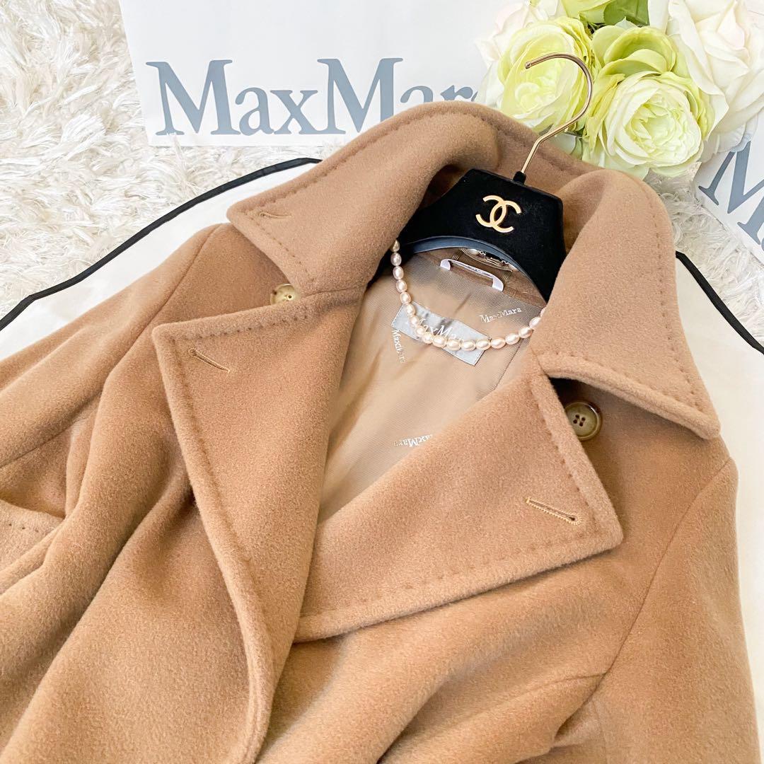 ★美品★MaxMara マックスマーラ ヴァージンウール ラップコート★