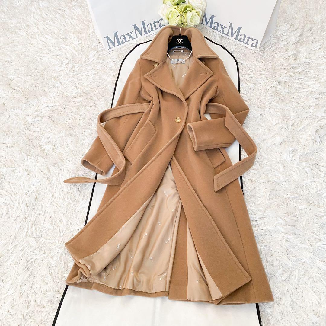 ★美品★MaxMara マックスマーラ ヴァージンウール ラップコート★