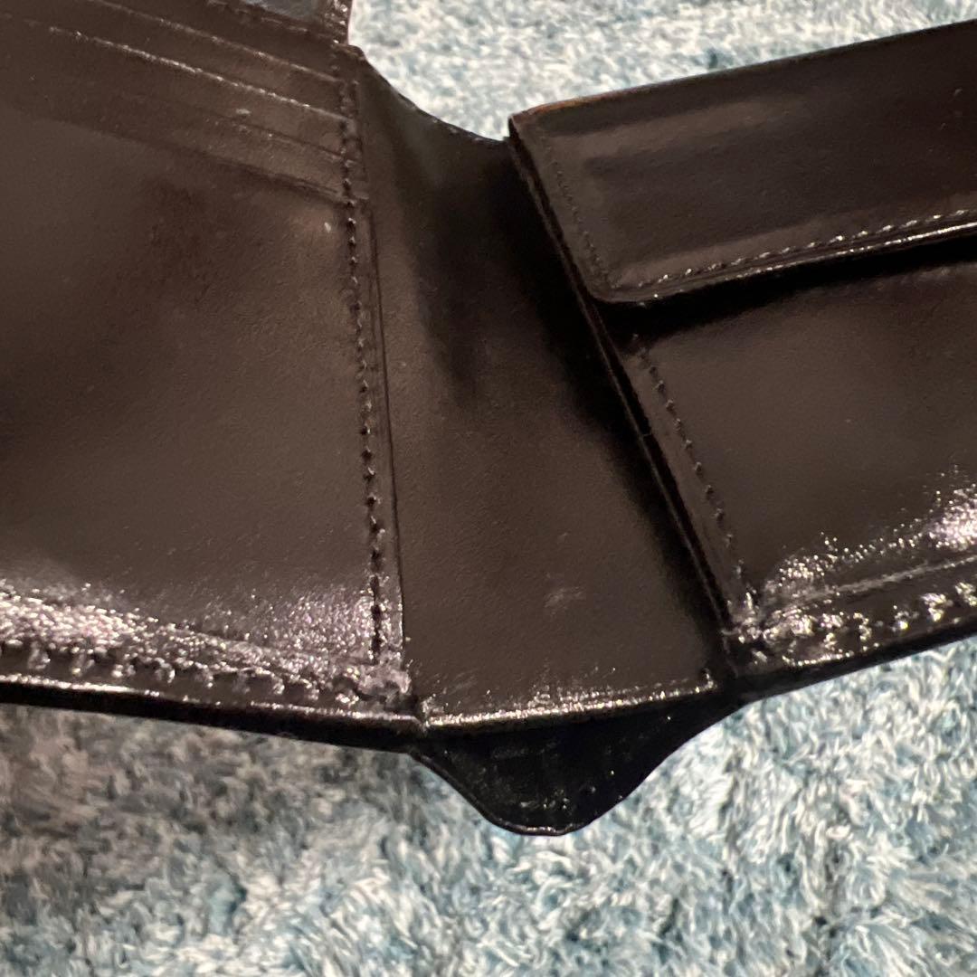 PORTER ブラック レザー 二つ折り財布