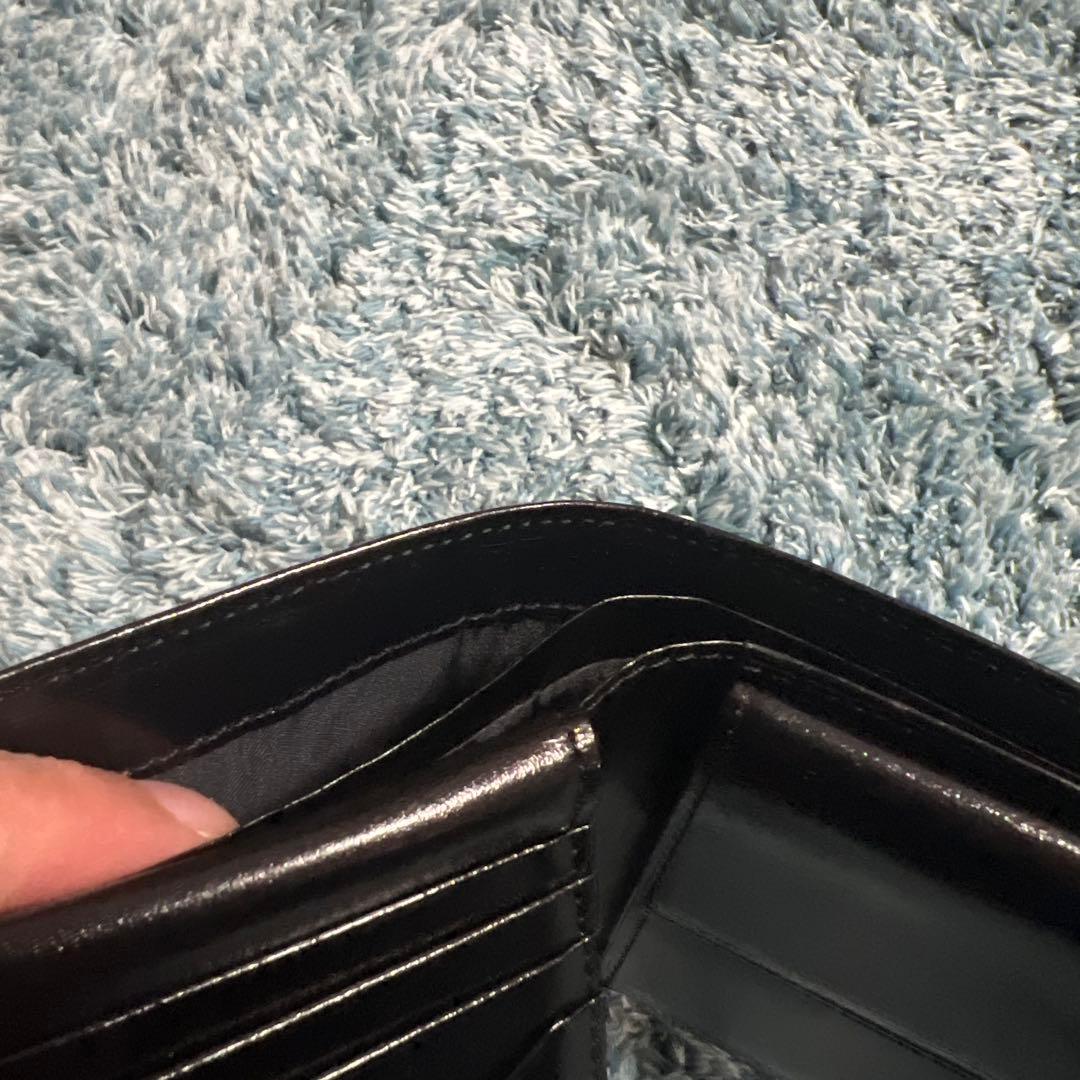 PORTER ブラック レザー 二つ折り財布